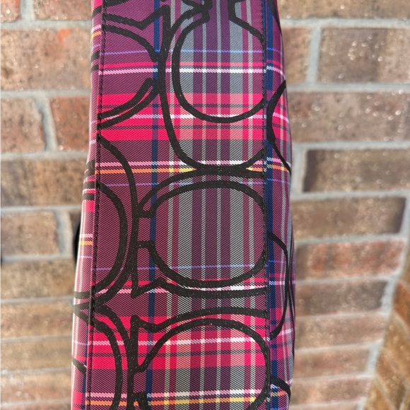 Coach Poppy Plaid Signature Tote Bag - Picture 3 of 10
